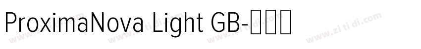 ProximaNova Light GB字体转换